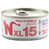 natural line Natural code pollo e agnello umido gatto lattina 170 g