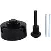 XUMIUZIY Set di Mini Mandrini per Tornio Mandrino Autocentrante a 3 Griffe in Acciaio Ad Alto Tenore di Carbonio Durevole per Hobbisti della Lavorazione del Legno (BLACK)