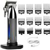 BaByliss Tagliacapelli Super-X Metal Collection, lame in acciaio giapponese, 10 guide di taglio, 2 guide di taglio per orecchie, batteria al litio, display digitale, Nero, E996E