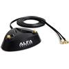 ALFA Network ALFA - Supporto magnetico doppio per antenna con cavo RG-174 RF da 2 m