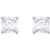 SWAROVSKI ORECCHINI STILLA ATTRACT BIANCO, PLACCATI RODIO 5430365
