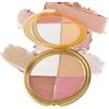 Floruvia Palette Multifunzionale Occhi & Guance, Ombretti e Illuminanti Make-Up, Contouring e Glow-Powder Palette Per Donne, Palette Viso Brillante Naturale