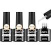 AIMEILI Builder Gel Base e Top Coat Matte Semipermanente 4 x 8ml 7 IN 1 Builder Base Gel Unghie Top Coat Matte No Wipe Smalto Rinforzante Unghie UV