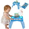 VEVOR Tavolino Evolutivo Multiattività, per l'Apprendimento con Modalità Pianoforte, Giradischi per DJ con 133 Sorgenti Sonore e Registrazione per Bambini dai 6 ai 36 Mesi, Regalo di Compleanno