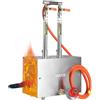 VEVOR Forgia a Propano Portatile da 2 Bruciatori 1427℃, Forno Quadrato per Forgiatura Metalli, Attrezzatura per Forgiatura a Gas in Acciaio Inox, per Lavoro Utensili e Coltelli Fabbri e Maniscalchi