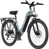 ONESPORT OT05 Bicicletta Elettrica City, Motore 250W, Batteria 36V 18.2Ah, Pneumatico 27.5*2.25 pollici - Grigio