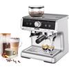 HiBREW H7 1550W Macchina da caffè, 19Bar 2.8L Capacità d'acqua Caffettiera con Latte Cup Powder Tamper Scala elettronica