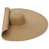 HUSHUI Cappello di Paglia, Cappello di Paglia floscio Cappello da Sole Oversize Cappello da Sole a Tesa Larga da Spiaggia Protezione Solare Anti-UV Pieghevole Arrotolabile Cappello Estivo