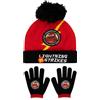Disney Cappello E Guanti Guanti E Cappello Saetta McQueen | Set Invernale Per Ragazzi | Taglia Unica Nero