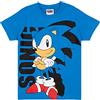 Sonic The Hedgehog Maglietta Ragazzi Blue Supersonic Game Kids Top 5-6 Anni