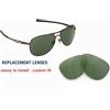 newpolar lenti polarizzate di ricambio newpolar per oakley querelantiff colore verde g15