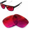 newpolar lenti polarizzate di ricambio newpolar per oakley breadbox rosso rubino