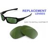 newpolar lenti di ricambio polarizzate newpolar per oakley fives squared green g15