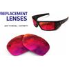newpolar lenti di ricambio polarizzate newpolar per oakley gascan rosso rubino