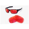 newpolar lenti di ricambio polarizzate newpolar per turbine oakley colore rosso rubino