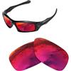 newpolar lenti polarizzate di ricambio newpolar per cucciolo oakley monster rosso rubino
