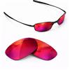 newpolar lenti polarizzate di ricambio newpolar per oakley square wire 2.0 rosso rubino