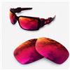 newpolar lenti di ricambio polarizzate newpolar per #oakley oil drum colore rosso rubino#