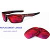 newpolar lenti di ricambio polarizzate newpolar per oakley Jury 004045 rosso rubino