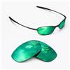 newpolar lenti polarizzate di ricambio newpolar per oakley square wire 2.0 verde zaffiro