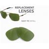newpolar lenti di ricambio polarizzate newpolar per oakley deviation green g15