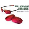 newpolar lenti di ricambio polarizzate newpolar per frullatore oakley colore rosso rubino