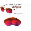newpolar lenti di ricambio polarizzate newpolar per deviazione oakley rosso rubino