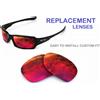 newpolar lenti di ricambio polarizzate newpolar per oakley fives rosso rubino quadrato