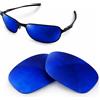 newpolar lenti polarizzate di ricambio newpolar per oakley new c wire blue mirror