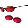 newpolar lenti polarizzate di ricambio newpolar per oakley e wire 2.0 rosso rubino