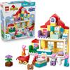 LEGO DUPLO Peppa Pig Villetta Familiare - Giocattolo Didattico per Motricita Fine - Giochi Montessori con 5 Personaggi e Accessori per Casa delle Bambole,Eta 2+