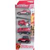 Re.el toys Set 4 veicoli a retrocarica Vigili del fuoco, Scala1:64, Reel Toys, Eta 3+