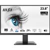 Msi Monitor led 23.8'' Msi Pro MP243X Full HD 1920x1080p 1ms classe E Nero [PRO MP243X]