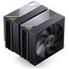 JONSBO Dissipatore Cpu a ventola Jonsbo CA90 Dual-Tower 130mm 120mm PWM ARGB Nero