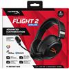 HyperX Cuffie Hyperx Cloud Flight 2 Wireless Bluetooth per Gaming con microfono Nero [UHHPXRMB000008X]