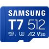 Samsung 512GB Scheda di memoria Samsung T7 microSD Blu [SFSAMMD512MBT70]