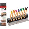 Stabilo Click set 10 fineliner Stabilo Point 88 tratto 0,4 mm in colori assortiti - 8810-5 conf. 10 pz - F10216