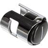 Fackelmann 649486 bottiglie di spumante 3,5 x 5,5 cm in ABS e metallo cromato, plastica, nero/argento, 5,5 x 3,5 x 3,5 cm.