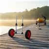 Carrello Porta Kayak Struttura in Alluminio Carrello Kayak con Ruote Regolabile