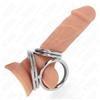 Kink - Anello penieno in metallo cromato triplo 1 St