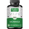 Raibu Moringa Capsule BIO, 2400 mg per Dose - Fonte di Vitamine, Minerali e
