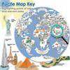 Click Europe Bopster, puzzle rotondo illustrato del mondo da 1000 pezzi, 4 in 1