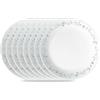 CORELLE Vitrelle - Set di 8 piatti antipasti, in vetro a triplo strato e resistente ai trucioli, leggeri, rotondi da 6-3/4, Country Cottage