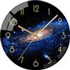 VIKMARI 30 CM Orologio da Parete Vetro Moderno orologio da Parete Silenzioso Quarzo Orologio da Parete Cucina Inter Decorazione da Parete per Soggiorno Camera da Letto Ufficio, Modello di Galassia