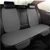 BIISVM Coprisedile Coprisedile Auto in Lino, Accessori per Volvo, per XC60, per XC90, XC40, XC70, S60L, C30, S80, per S90, V50, per V60(Rear Seat Set-Gray)