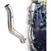 MCFHSH Moto Per Benelli Leoncino 500 TRAIL BJ500 Slip On Scarico Modifica Collegamento Centrale Tubo Fuga Migliora Catalizzatore Elimina