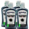 FEI FAN Collutorio Con CARBONE ATTIVO e Zinco, Gusto Menta Piperita. Dona Protezione a Gengive e Smalto, Offre Un'Azione Pulente Delicata e Una Protezione Antibatterica 500ml (4 Flaconi)