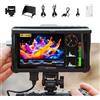 VILTROX DC-550 Pro II 5,5 fotocamera da 5,5, 1200nit HD 1920 x 1080 IPS Touch Screen Camera Monitor con 3D LUT, ingresso / uscita HDMI 4K con Peak Focus Assist HDR, parasole e batteria