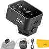 Godox X3N X3-N TTL trigger flash wireless per fotocamera Nikon, trasmettitore touchscreen wireless 2.4G, supporto TTL auto/manuale/multi, batteria al litio integrata, schermo OLED ad alta