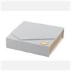 L'Arcolaio Scatola Telata Portaconfetti 13 x 13 x 4 Cm Bomboniera Bianco 1 Pz